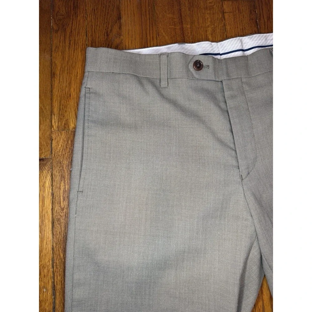 Lauren Ralph Lauren Men’s Dress Pants Tan Khaki Flat Front Trousers Size 33x30